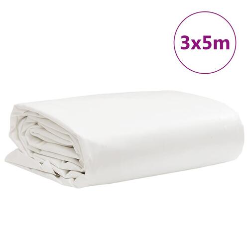 Presenning 3x5 m 650 g/m² hvid