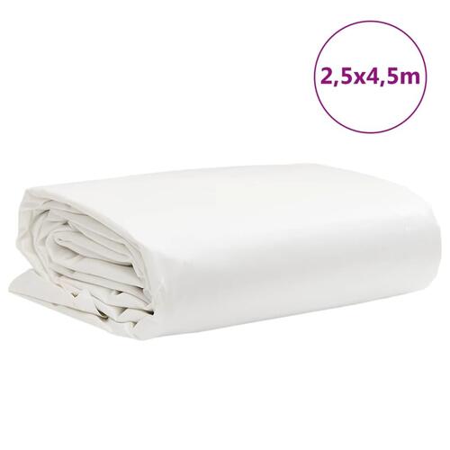 Presenning 2,5x4,5 m 650 g/m² hvid