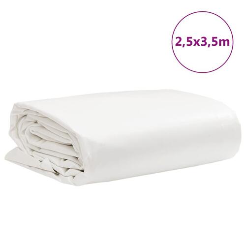 Presenning 2,5x3,5 m 650 g/m² hvid