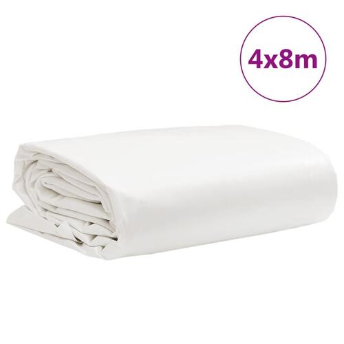 Presenning 4x8 m 650 g/m² hvid