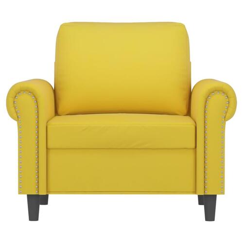 Lænestol 60 cm velour gul
