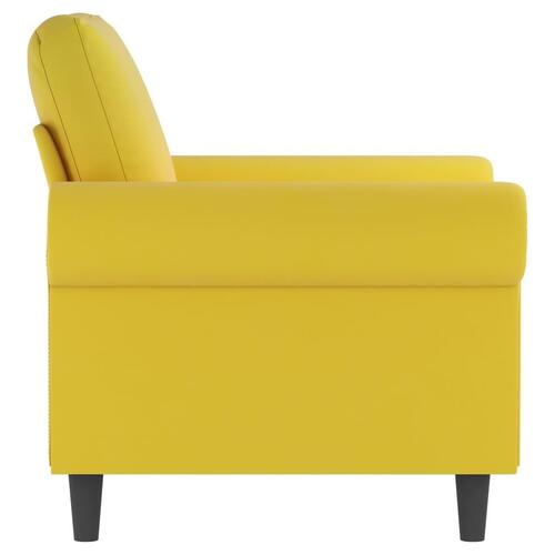 Lænestol 60 cm velour gul