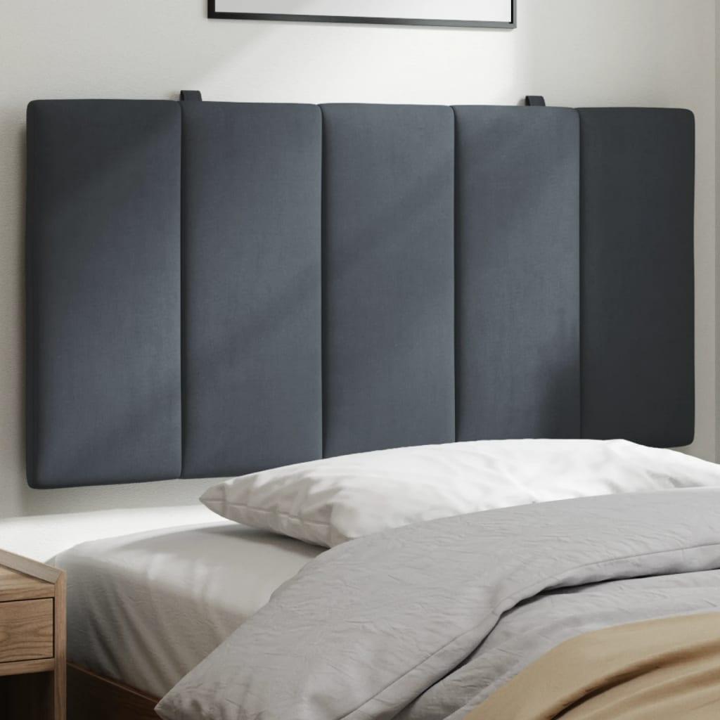 Gavlpude 100 cm velour mørkegrå