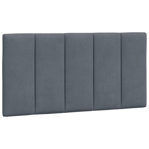 Gavlpude 100 cm velour mørkegrå