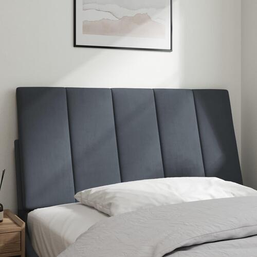 Gavlpude 100 cm velour mørkegrå