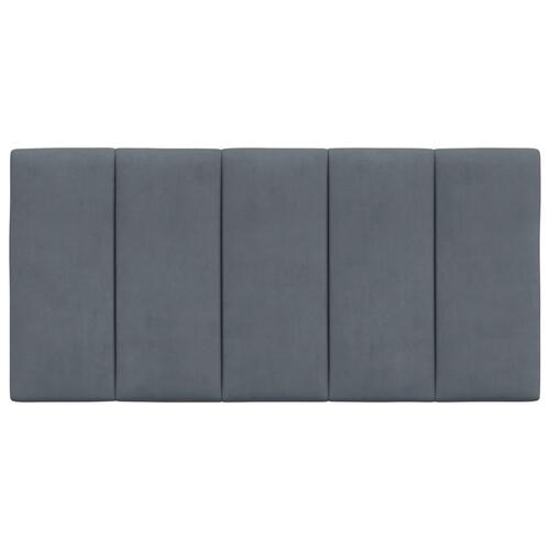 Gavlpude 100 cm velour mørkegrå