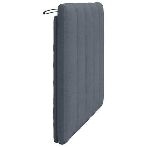 Gavlpude 100 cm velour mørkegrå