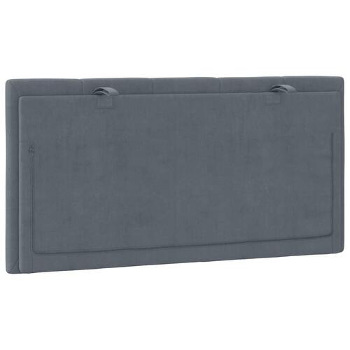 Gavlpude 100 cm velour mørkegrå