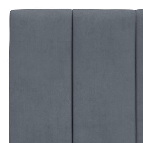 Gavlpude 100 cm velour mørkegrå