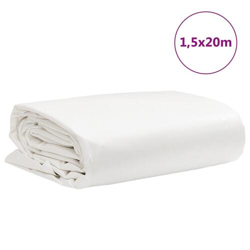 Presenning 1,5x20 m 650 g/m² hvid