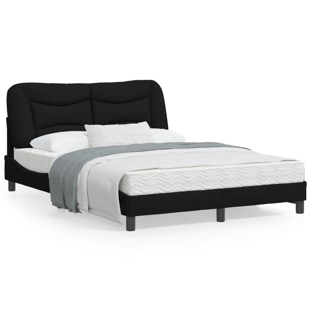 Sengeramme uden madras Hvar Sort 120x200 cm Stof billede