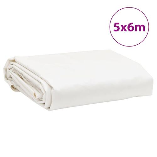 Presenning 5x6 m 650 g/m² hvid