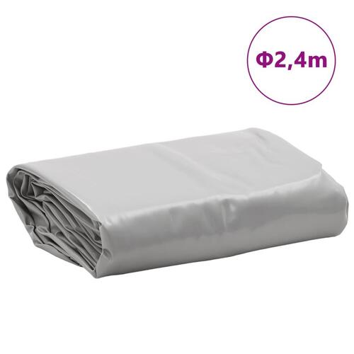Presenning Ø 2,4 m 650 g/m² grå
