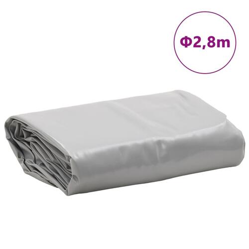 Presenning Ø 2,8 m 650 g/m² grå