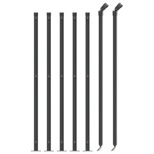 Trådhegn med flange 1,1x10 m antracitgrå