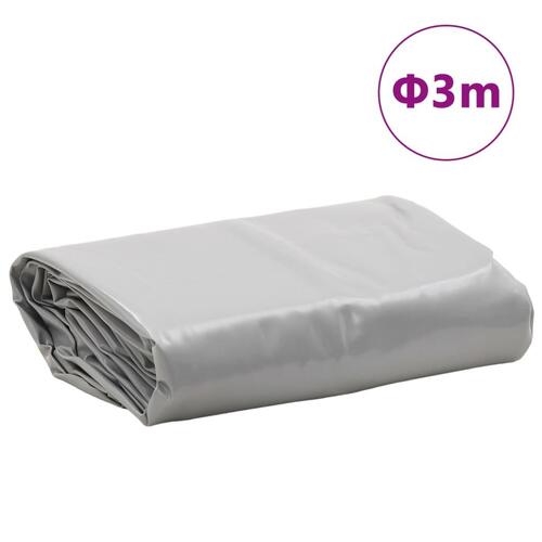 Presenning Ø 3 m 650 g/m² grå