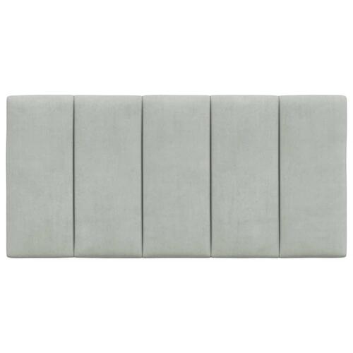 Gavlpude 100 cm velour lysegrå