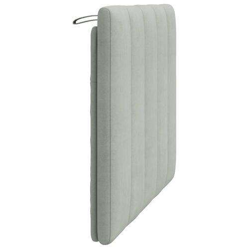 Gavlpude 100 cm velour lysegrå