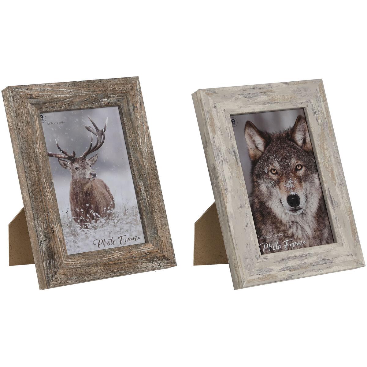Fotorammer - hvid/natur, skandinavisk, 14,5 × 20 cm (sæt med 2)