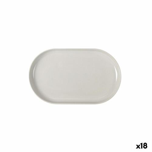 Snack bakke La Mediterránea Ivory Oval 25 x 15 x 2,2 cm (18 enheder)