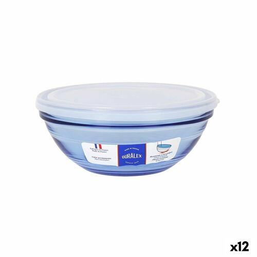 Skål Duralex Marine Blå 17 cm Med låg (12 enheder)