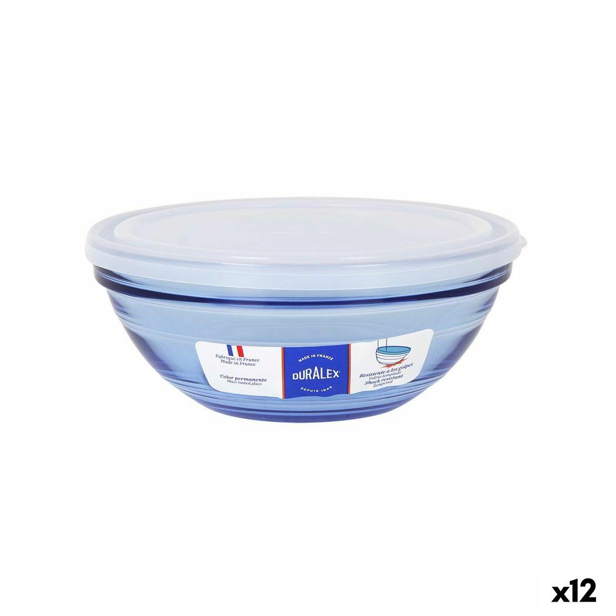 Skål Duralex Marine Blå 17 cm Med låg (12 enheder)