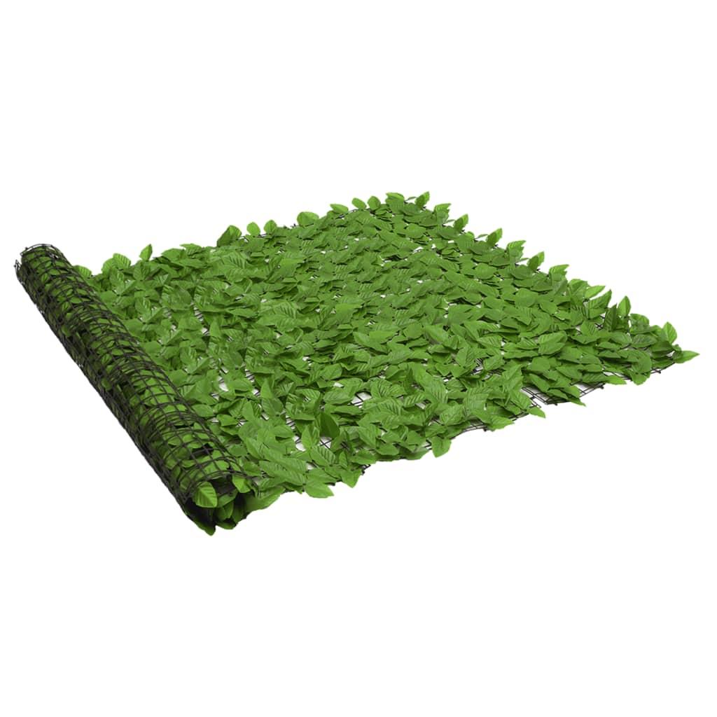 Altanafskærmning 300x150 cm med grønne blade