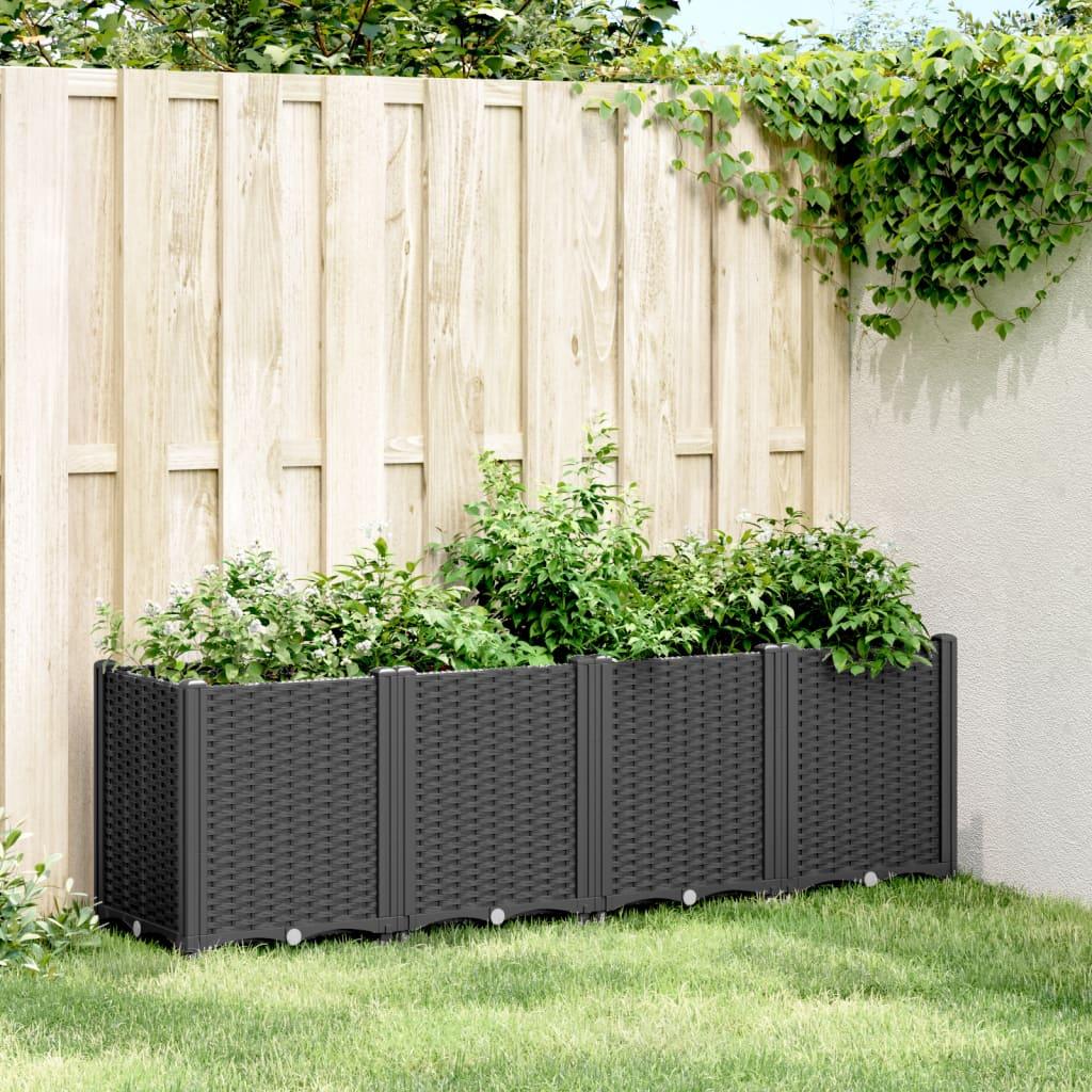 Plantekasse 160x40x53 cm PP sort