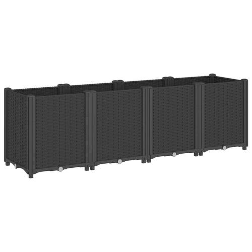 Plantekasse 160x40x53 cm PP sort
