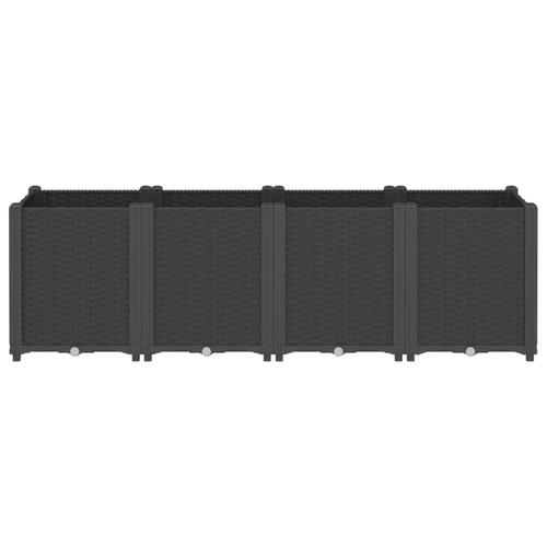 Plantekasse 160x40x53 cm PP sort