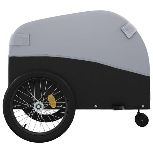 Cykelanhænger 45 kg jern sort og grå