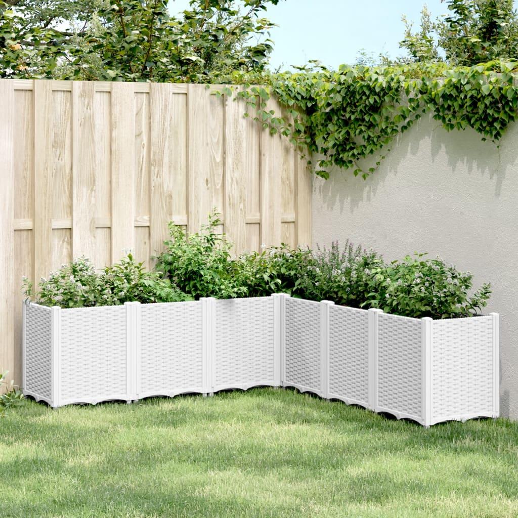 Plantekasse 160x160x53 cm PP hvid