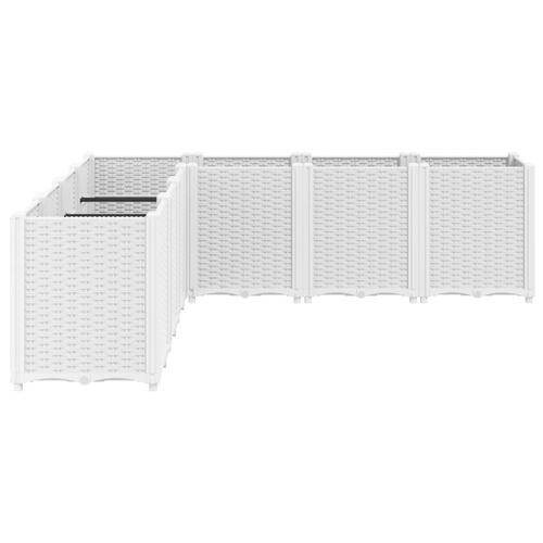 Plantekasse 160x160x53 cm PP hvid