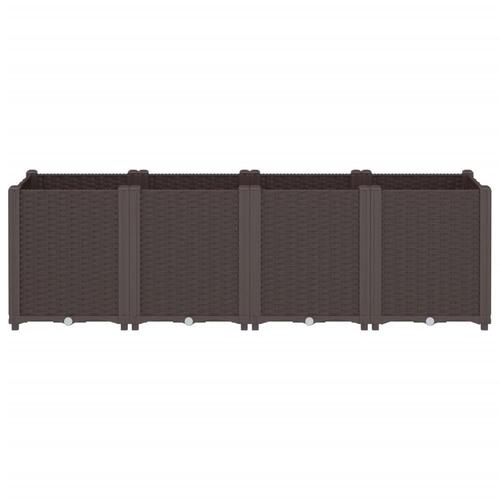 Plantekasse 160x40x53 cm PP brun