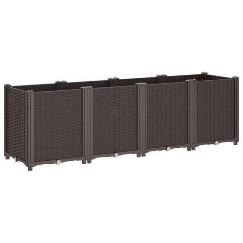 Plantekasse 160x40x53 cm PP brun