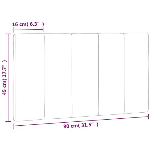Gavlpude 80 cm velour sort