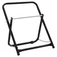 Vandslangestativ 48 cm 45 kg pulverlakeret stål sort