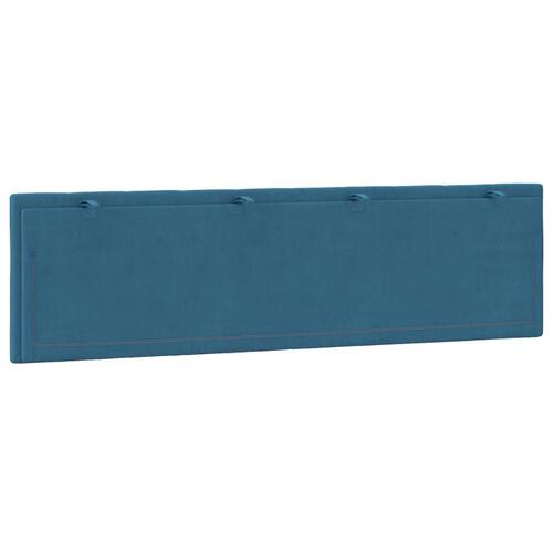 Gavlpude 180 cm velour blå