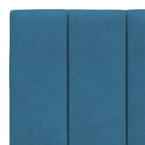 Gavlpude 180 cm velour blå