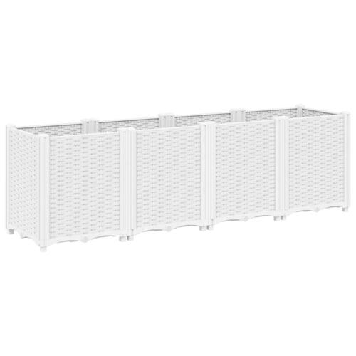 Plantekasse 160x40x53 cm PP hvid