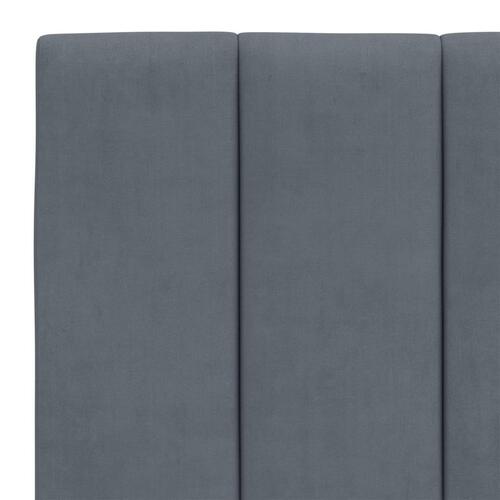 Gavlpude 120 cm velour mørkegrå