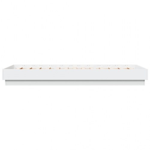 Sengeramme med LED-lys 100 x 200 cm - hvid