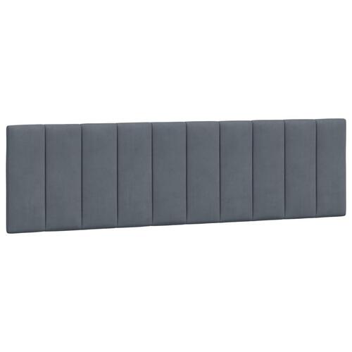Gavlpude 180 cm velour mørkegrå