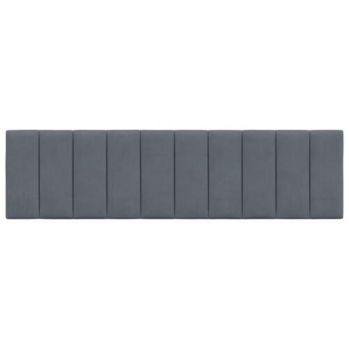 Gavlpude 180 cm velour mørkegrå