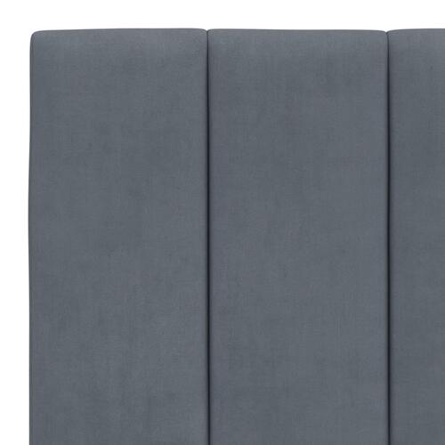 Gavlpude 180 cm velour mørkegrå