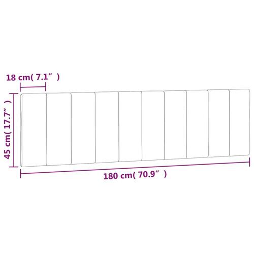 Gavlpude 180 cm velour mørkegrå