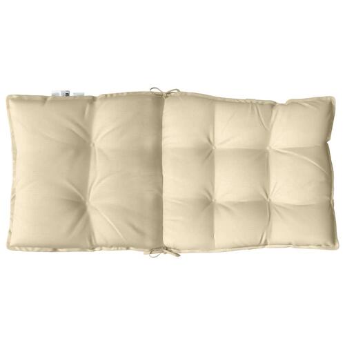 Stolehynde med lav ryg 4 stk. oxfordstof beige