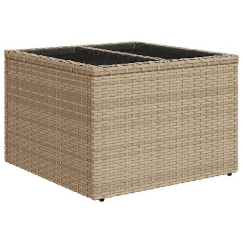 Sofasæt til haven 7 dele med hynder polyrattan beige