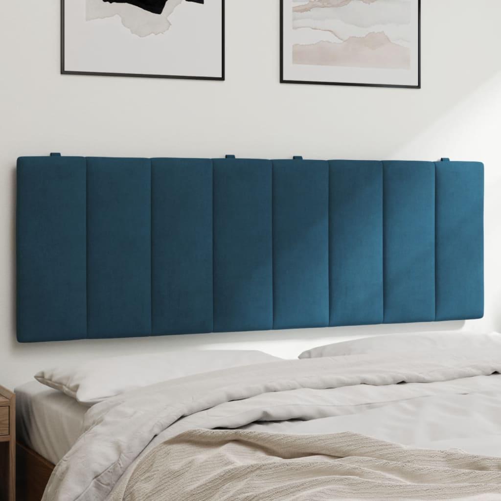 Gavlpude 120 cm velour blå