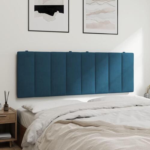 Gavlpude 120 cm velour blå